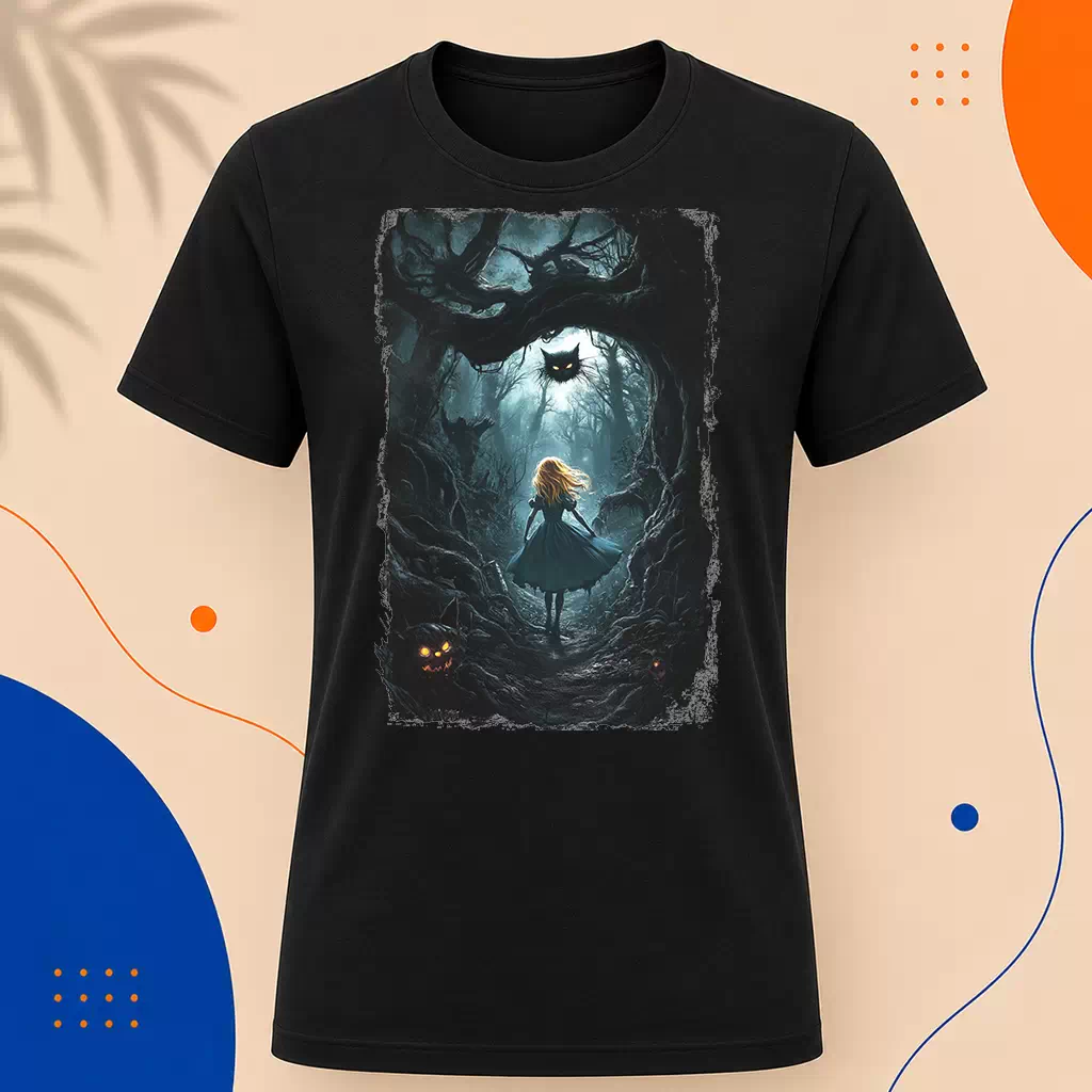 Pánské tričko - Alenka a šílenství – Alice & Madness